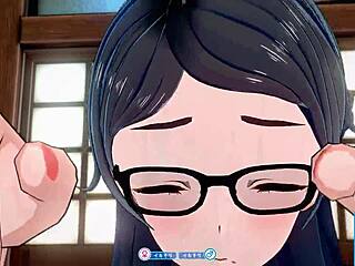 i fuck this plain girl with glasses in face-to-face position in koikatsu sunshine