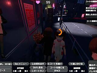 Sereka-san exposes herself discreetly in a naked coat