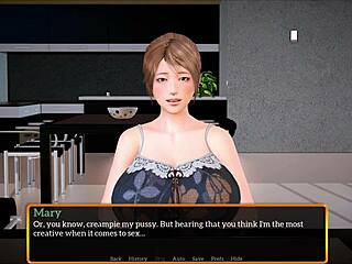 A walkthrough of the visual novel 'My new stepfamily 589'