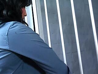 Super Sexy Female Cop Bangs Him Hard After Public Pissing Incident