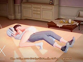 Anime hentai futanari girl enjoys wild anal play