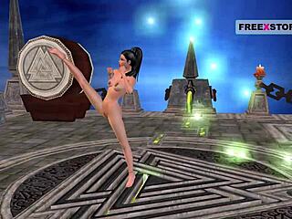 3D animated Indian teen gets kinky in various poses