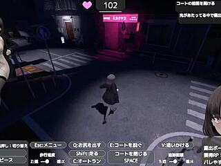 Sereka-san exposes herself discreetly in a naked coat