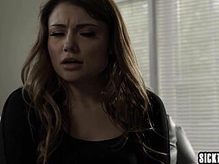 Submissive Teen Babysitter Adria Rae Obeys Horny Boss with Cock Sucking