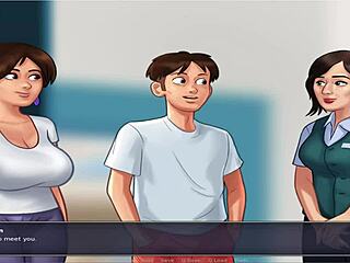 in summer time saga unc part 7, busty character advances in the game