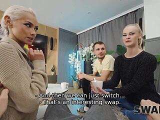 발 마사지가 남친 샤워 중 뜨거운 쓰리썸으로, 그룹 섹스