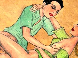 i'm hooked on these vintage erotic comic drawings