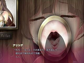 Anime Babe Sucks Through Wall Hole in Hot Hentai Scene