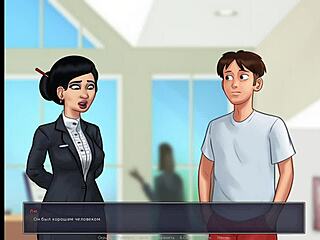 서머타임 사가 37화, 주방에서 거친 섹스 장면