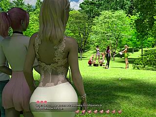 Outdoor Public Cock Sucking Leads to Cum in Panties