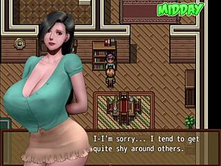 Milf with big tits and ass rescues two new girls from zombies, taking monster cocks in hentai game part 3.