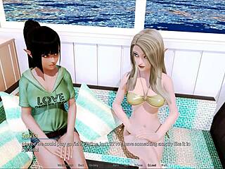 Visual novel adult game walkthrough for Harem Hotel 153