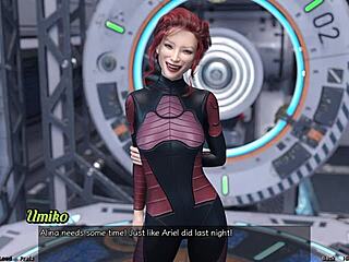 Stranded in Space: Asian Milf Scientist Unveils Sexy Project in Outfit