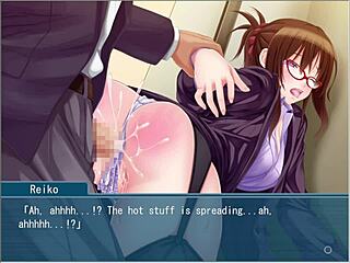 Beautiful Teacher Obeys Behind Glasses