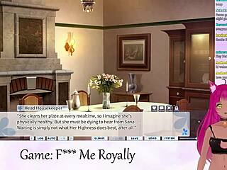VTuber Lewdneko igra F Me Royally del 1 s poljubi v anime hentai igri?