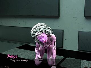 Asian milf scientist in space showcases her project