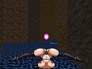 Slooter Hentai Barbarska junakinja jebe pošasti dekleta, da reši dan