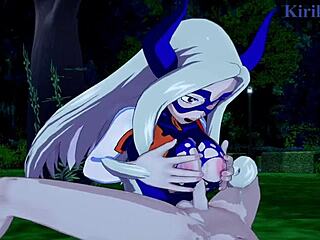 tsuyu asui and mt lady engage in intense sex with izuku midoriya in my hero academia hentai