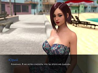 Beautiful anime Mia in hot scenes in Summer with Mia 2