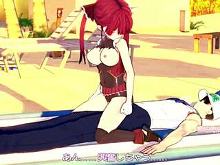 houshou marine fucking on the beach