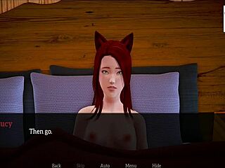 My new family welcomes big ass redhead with monster cock.