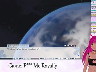 vtuber lewdneko plays f me royally part 1, kissing in anime hentai game?