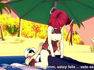 houshou marine fucking on the beach