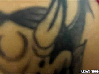 young asian cutie, just 18, drilled by old european.