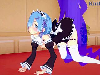 Emilia, Rem, and Subaru Natsuki Engage in Intense Sex in Re Zero Hentai