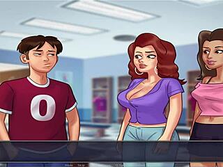 in summer time saga unc part 7, busty character advances in the game