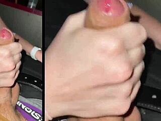 Thrilling cinema QUICKIE with RISKY PUBLIC SEX at the movies