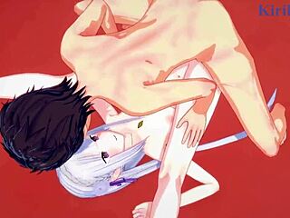 Emilia, Rem, and Subaru Natsuki Engage in Intense Sex in Re Zero Hentai