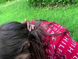 i feel so slutty as lesbian best friend sucks dick on park bench