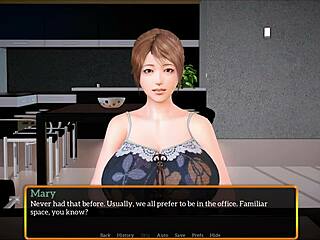 A walkthrough of the visual novel 'My new stepfamily 589'