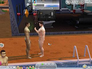 Straight sim guy finally gives in to gay temptation 😏