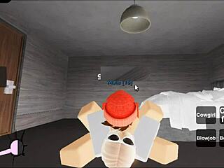 Roblox slut gets banged in a group orgy