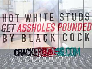 Bareback Interracial Gay Rough Sex with Horny Russian Agent