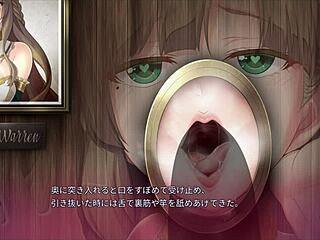 Anime Babe Sucks Through Wall Hole in Hot Hentai Scene