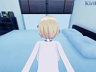 Intense sex with Yozora Mel and Uruha Rushia in POV hentai! 🔥