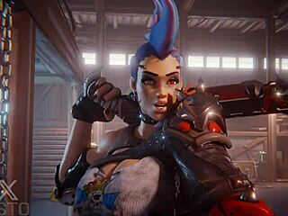 hey, junker queen caught me stealin'... now she's dominatin' me rough!