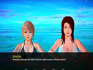 3D animated porn with a red-haired heroine and small breasts