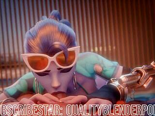 i relax with the widow on the sunny beach