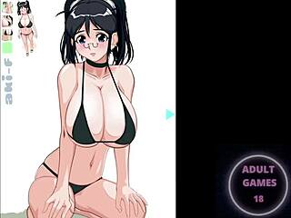 Hentai game with anime girl and dildo action