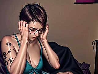 Nerdy girl possessed by demon fucks interracial bitches with huge cocks.