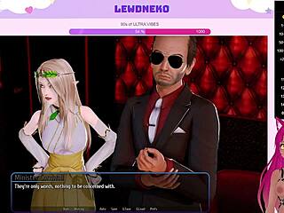 Vtuber Lewdneko Moans Playing Harem Hotel with Vibrator—Part 22.