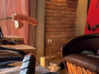 Machine drilling tight ass in wild gay action