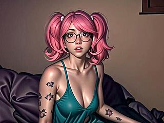 A nerdy girl gets possessed by a demon and has lesbian sex with other women