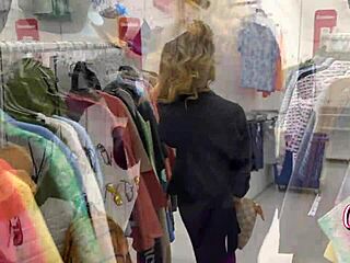 Stepmom with Blonde Hair and Glasses Rides Hard After School Shopping with Me