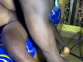 Big black cock fucking amateur teen in missionary position