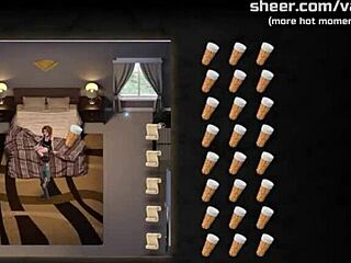 yo, my american step cousin’s begging for ass action in this hentai game!